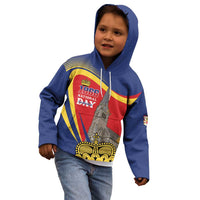 Liechtenstein National Day 1866 Kid Hoodie Gold Crown Vaduz Cathedral