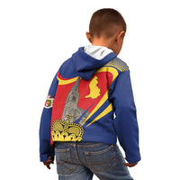 Liechtenstein National Day 1866 Kid Hoodie Gold Crown Vaduz Cathedral