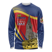 Liechtenstein National Day 1866 Long Sleeve Shirt Gold Crown Vaduz Cathedral
