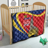 Liechtenstein National Day 1866 Quilt Gold Crown Vaduz Cathedral