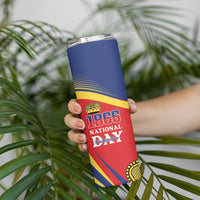 Liechtenstein National Day 1866 Skinny Tumbler Gold Crown Vaduz Cathedral