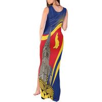 Liechtenstein National Day 1866 Tank Maxi Dress Gold Crown Vaduz Cathedral