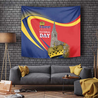 Liechtenstein National Day 1866 Tapestry Gold Crown Vaduz Cathedral