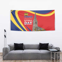 Liechtenstein National Day 1866 Tapestry Gold Crown Vaduz Cathedral