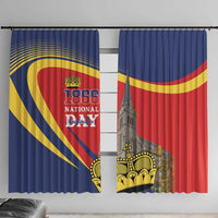 Liechtenstein National Day 1866 Window Curtain Gold Crown Vaduz Cathedral