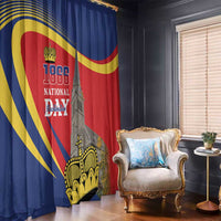 Liechtenstein National Day 1866 Window Curtain Gold Crown Vaduz Cathedral