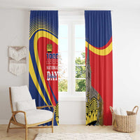 Liechtenstein National Day 1866 Window Curtain Gold Crown Vaduz Cathedral