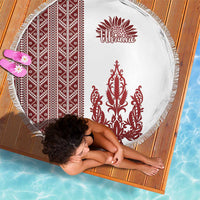 Ukraine Vyshyvanka Pattern Beach Blanket Ukrainian Trident