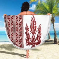Ukraine Vyshyvanka Pattern Beach Blanket Ukrainian Trident