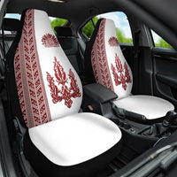 Ukraine Vyshyvanka Pattern Car Seat Cover Ukrainian Trident