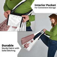 Ukraine Vyshyvanka Pattern Grocery Bag Ukrainian Trident