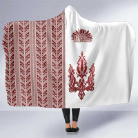 Ukraine Vyshyvanka Pattern Hooded Blanket Ukrainian Trident
