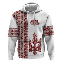 Ukraine Vyshyvanka Pattern Hoodie Ukrainian Trident
