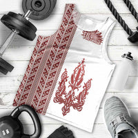 Ukraine Vyshyvanka Pattern Men Tank Top Ukrainian Trident