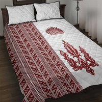 Ukraine Vyshyvanka Pattern Quilt Bed Set Ukrainian Trident