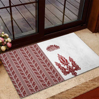 Ukraine Vyshyvanka Pattern Rubber Doormat Ukrainian Trident