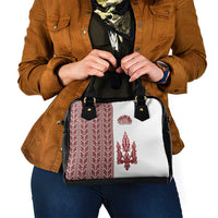 Ukraine Vyshyvanka Pattern Shoulder Handbag Ukrainian Trident