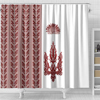 Ukraine Vyshyvanka Pattern Shower Curtain Ukrainian Trident