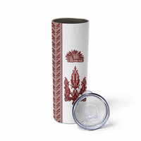 Ukraine Vyshyvanka Pattern Skinny Tumbler Ukrainian Trident