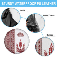 Ukraine Vyshyvanka Pattern Spare Tire Cover Ukrainian Trident