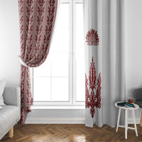 Ukraine Vyshyvanka Pattern Window Curtain Ukrainian Trident