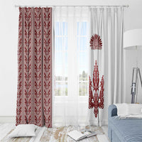 Ukraine Vyshyvanka Pattern Window Curtain Ukrainian Trident