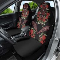 Traditional Ukrainian Costume Car Seat Cover Red Floral Embroidery Style