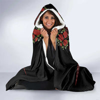 Traditional Ukrainian Costume Hooded Blanket Red Floral Embroidery Style