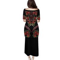 Traditional Ukrainian Costume Puletasi Red Floral Embroidery Style