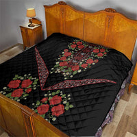 Traditional Ukrainian Costume Quilt Red Floral Embroidery Style