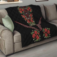 Traditional Ukrainian Costume Quilt Red Floral Embroidery Style