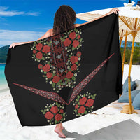 Traditional Ukrainian Costume Sarong Red Floral Embroidery Style