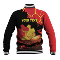 Personalized Macedonia Republic Day Baseball Jacket Ilinden Monument Red Poppy - Wonder Print Shop