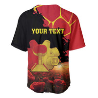 Personalized Macedonia Republic Day Baseball Jersey Ilinden Monument Red Poppy - Wonder Print Shop