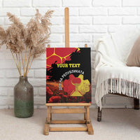 Personalized Macedonia Republic Day Canvas Wall Art Ilinden Monument Red Poppy - Wonder Print Shop