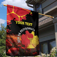 Personalized Macedonia Republic Day Garden Flag Ilinden Monument Red Poppy - Wonder Print Shop