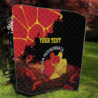 Personalized Macedonia Republic Day Quilt Ilinden Monument Red Poppy - Wonder Print Shop