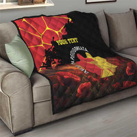 Personalized Macedonia Republic Day Quilt Ilinden Monument Red Poppy - Wonder Print Shop