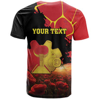 Personalized Macedonia Republic Day T Shirt Ilinden Monument Red Poppy - Wonder Print Shop