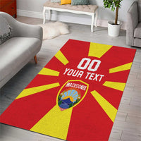 Custom Macedonia Area Rug Flag Style - Wonder Print Shop