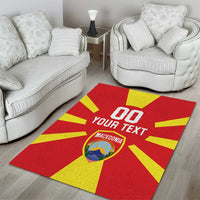 Custom Macedonia Area Rug Flag Style - Wonder Print Shop