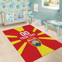 Custom Macedonia Area Rug Flag Style - Wonder Print Shop