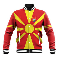 Custom Macedonia Baseball Jacket Flag Style - Wonder Print Shop