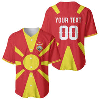 Custom Macedonia Baseball Jersey Flag Style - Wonder Print Shop