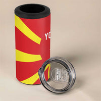 Custom Macedonia 4 in 1 Can Cooler Tumbler Flag Style - Wonder Print Shop