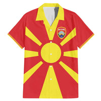 Custom Macedonia Family Matching Mermaid Dress and Hawaiian Shirt Flag Style - Wonder Print Shop