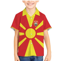 Custom Macedonia Family Matching Mermaid Dress and Hawaiian Shirt Flag Style - Wonder Print Shop