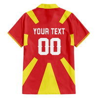 Custom Macedonia Family Matching Off The Shoulder Long Sleeve Dress and Hawaiian Shirt Flag Style - Wonder Print Shop