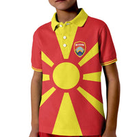Custom Macedonia Kid Polo Shirt Flag Style - Wonder Print Shop