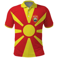 Custom Macedonia Polo Shirt Flag Style - Wonder Print Shop